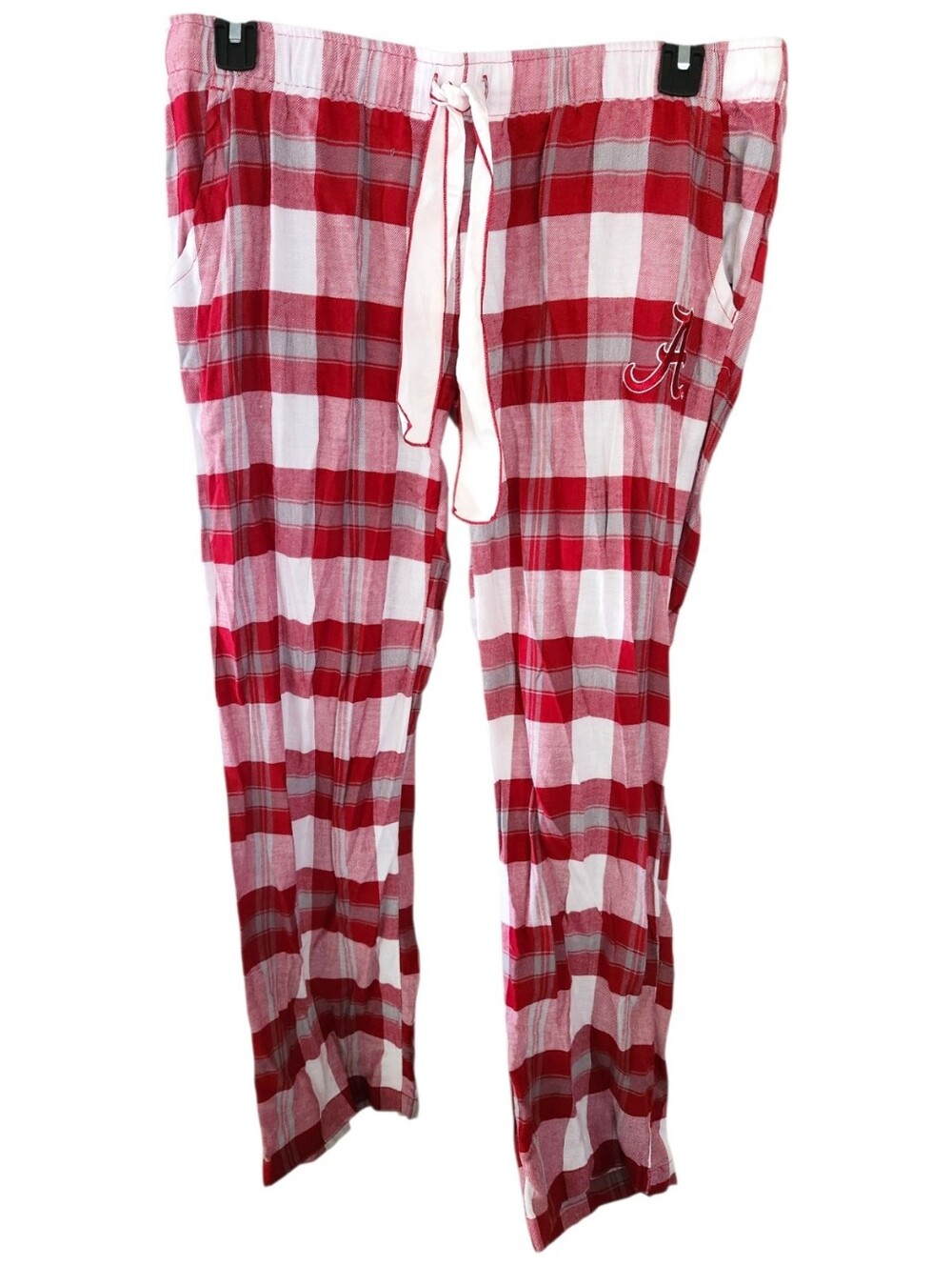 CONCEPTS SPORTS Alabama Crimson Tide Womens Cardinal Plaid Pajama Pant NWT Sz LG